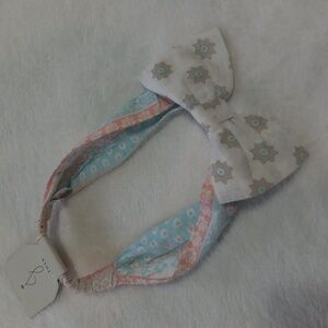 Joie Little Girl 3T Pink & White Floral Paisley Stretch Headband NWT